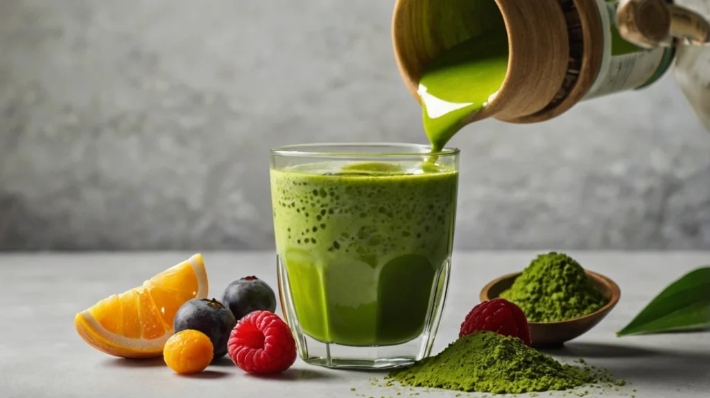 matcha z sokiem